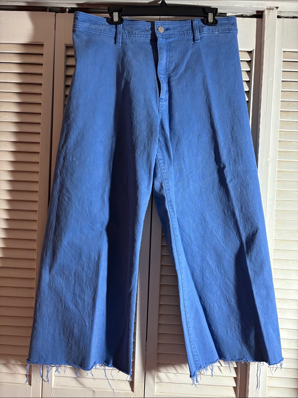Blue Wide-Leg Pants